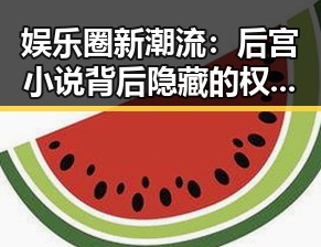 娱乐圈新潮流：后宫小说背后隐藏的权力游戏